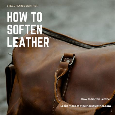 how to soften stiff leather saddlebags|how to soften hard leather.